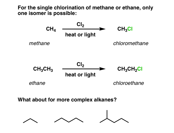 for-single-chlorination-of-methane-or-ethane-only-one-isomer-is-possible-chloromethane-or-chloroethane