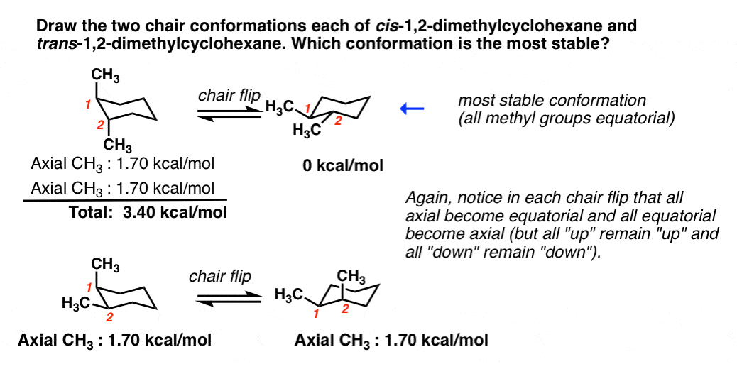 draw-the-two-chair-conformations-of-this-cyclohexane-and-determine-which-is-the-most-stable