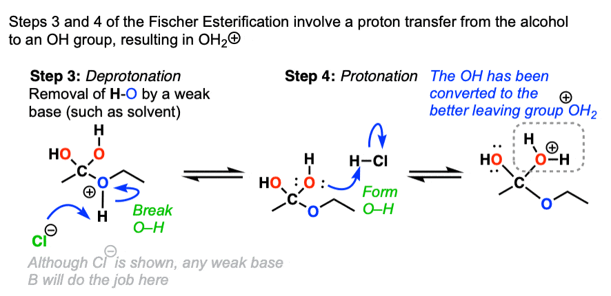 proton transfer is a reaction that involves transfer of proton from one to another resulting in a new leaving group