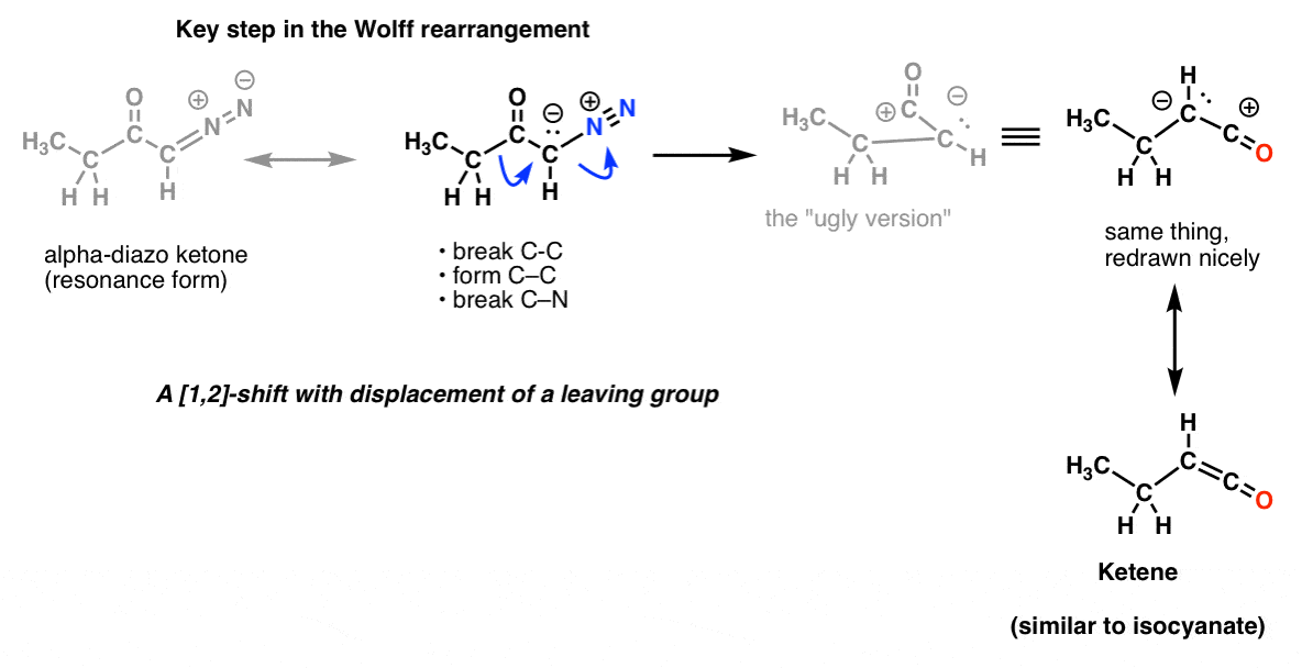 key step in wolff rearrangement