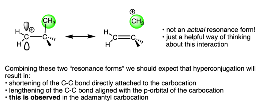 comparison of bond lengths in adamantane and adamantyl carbocation